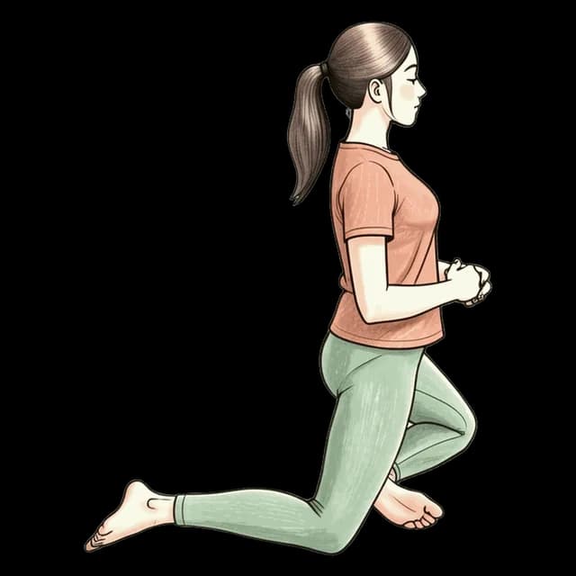 How to do 90/90 Hip Switch Extension: illustration of the pose