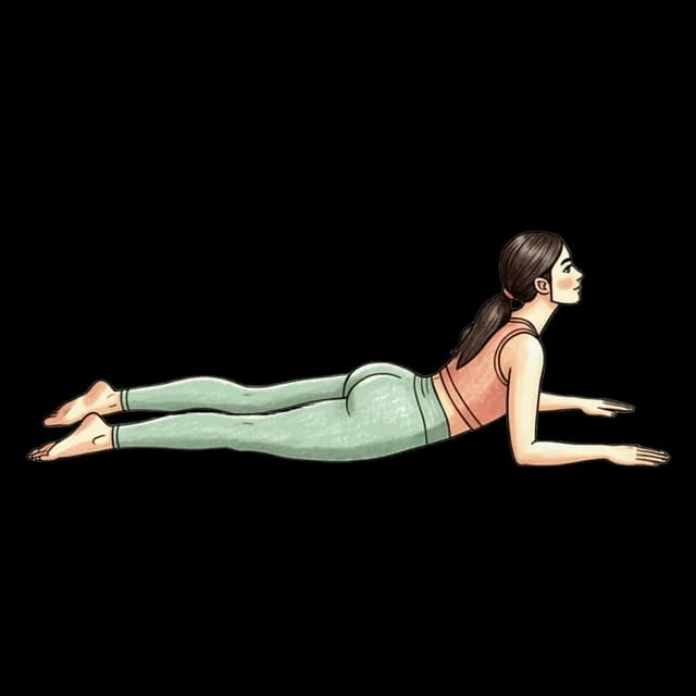 How to do Baby Cobra: illustration of the pose