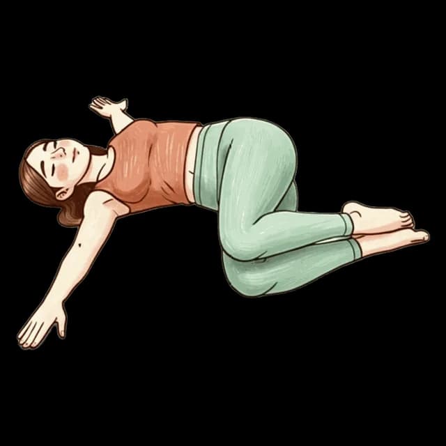 Double Knee Spinal Twist illustration