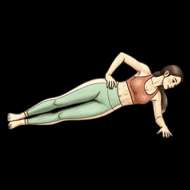 Elbow Side Plank illustration
