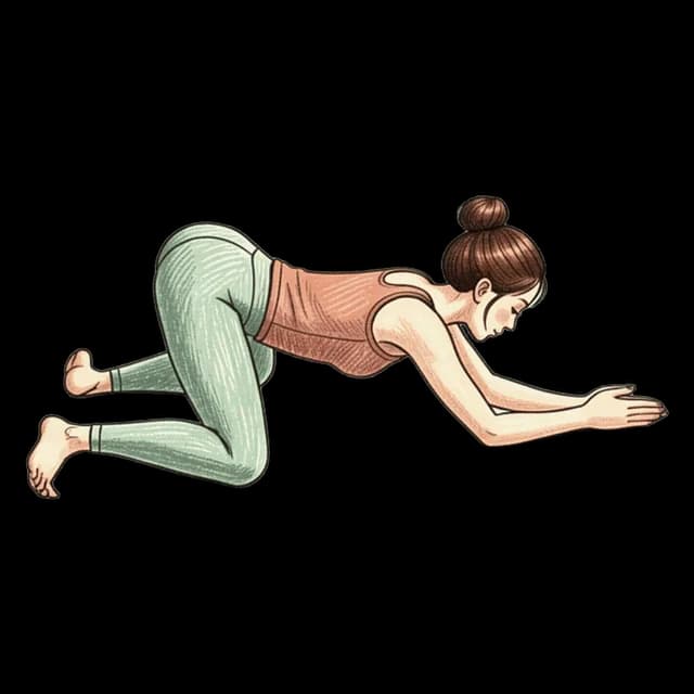 Frog Pose illustration
