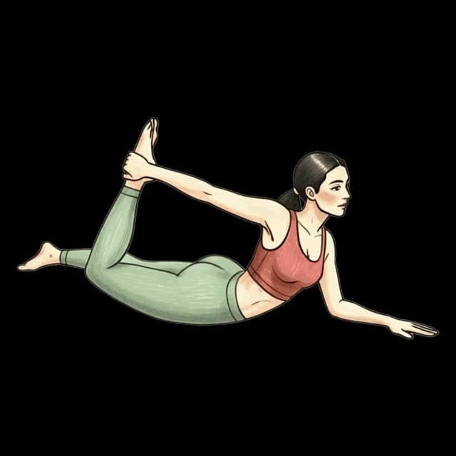 How to do Half Bow: illustration of the pose