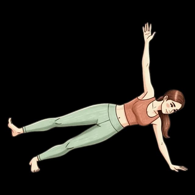 How to do Hand Side Plank Leg Lift: illustration of the pose