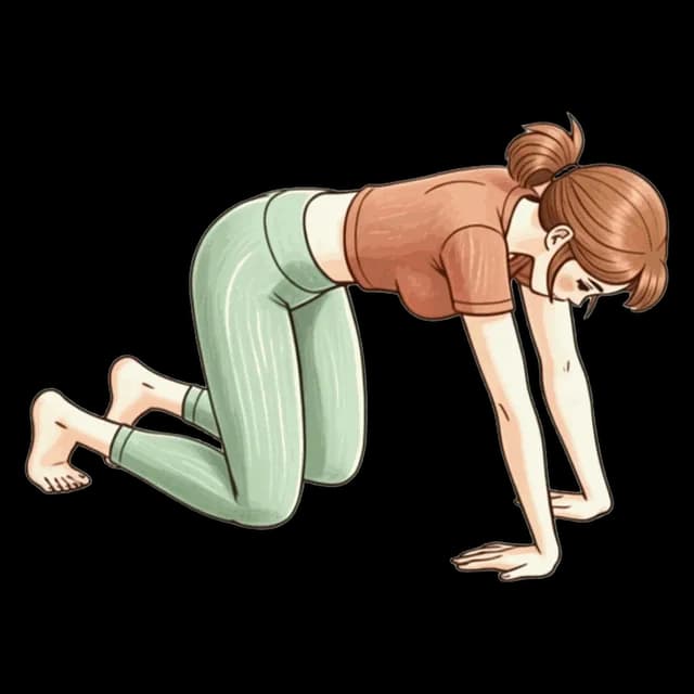 Kneeling Wrist Extension Circles illustration