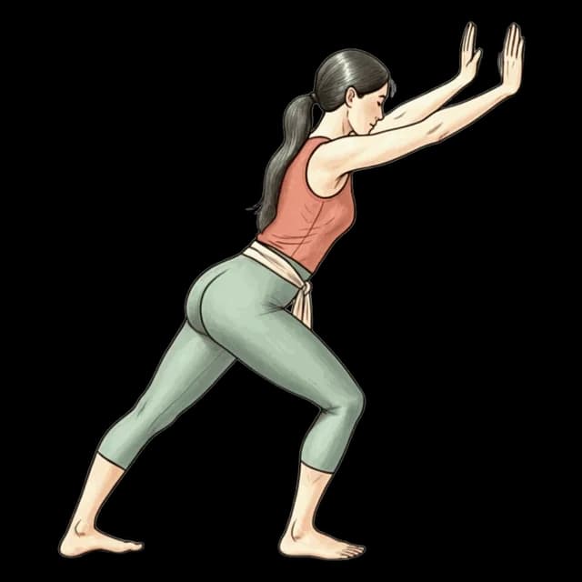 Leaning Calf illustration