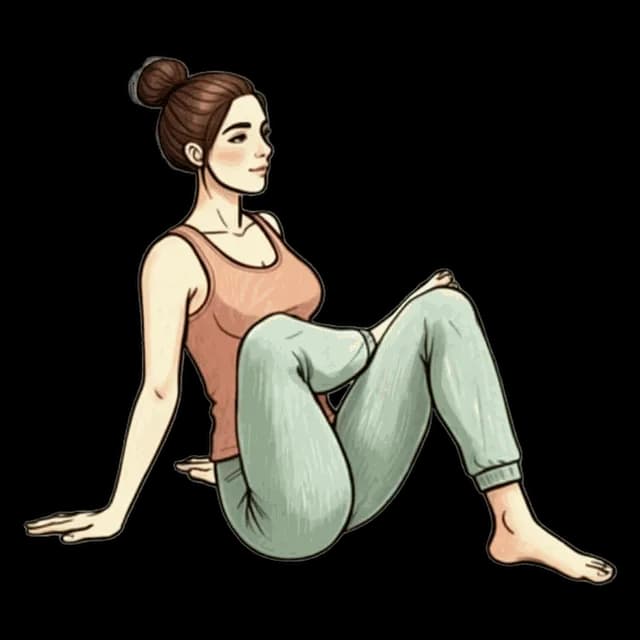 Leaning Figure Four illustration