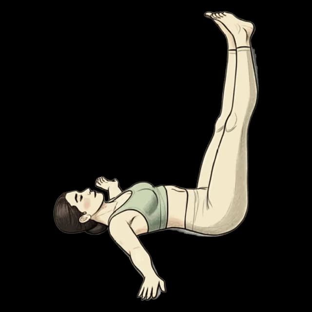 How to do Legs-up-the-Wall: illustration of the pose