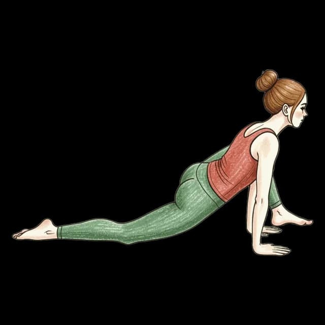 How to do Lizard Pose: illustration of the pose