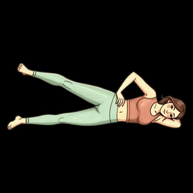 Lying Side Leg Raise illustration