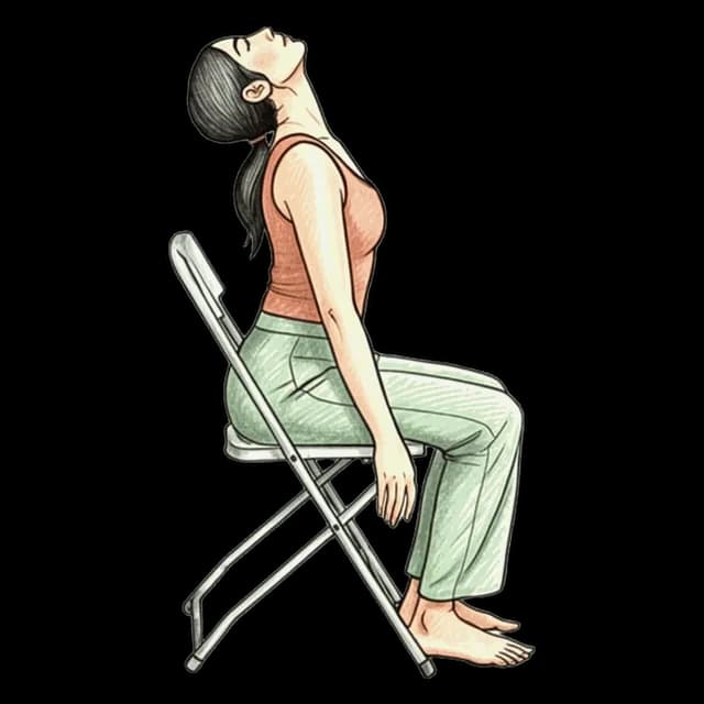 How to do Neck Tilts (Up & Down): illustration of the pose