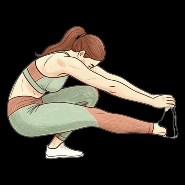 How to do Pistol Squat Hold: illustration of the pose