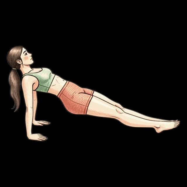 Reverse Plank illustration