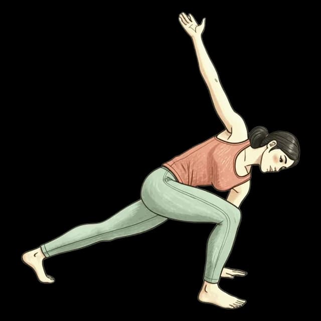 Runner's Lunge Twist illustration