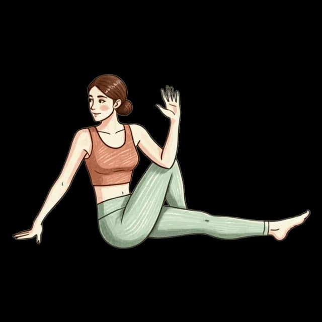 Seated Twist illustration