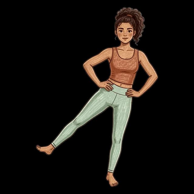 How to do Side Leg Raise: illustration of the pose