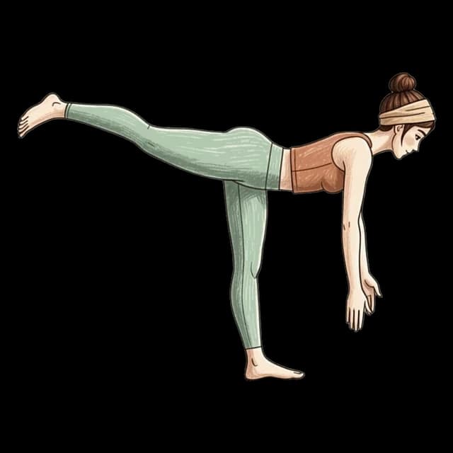 How to do Single Leg Deadlift: illustration of the pose