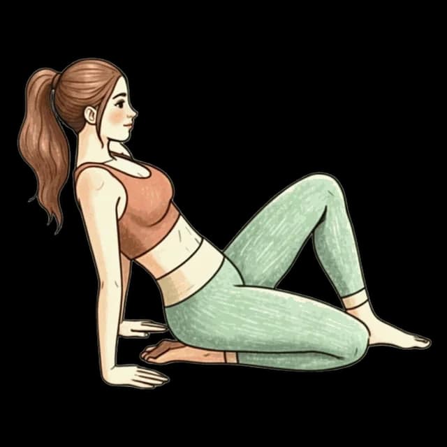 How to do Single Leg Shin Stretch: illustration of the pose