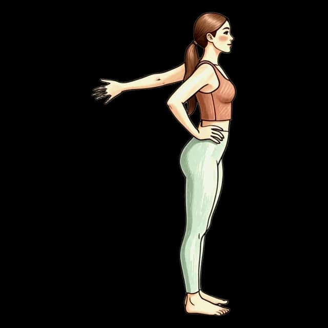 Wall Chest Stretch illustration