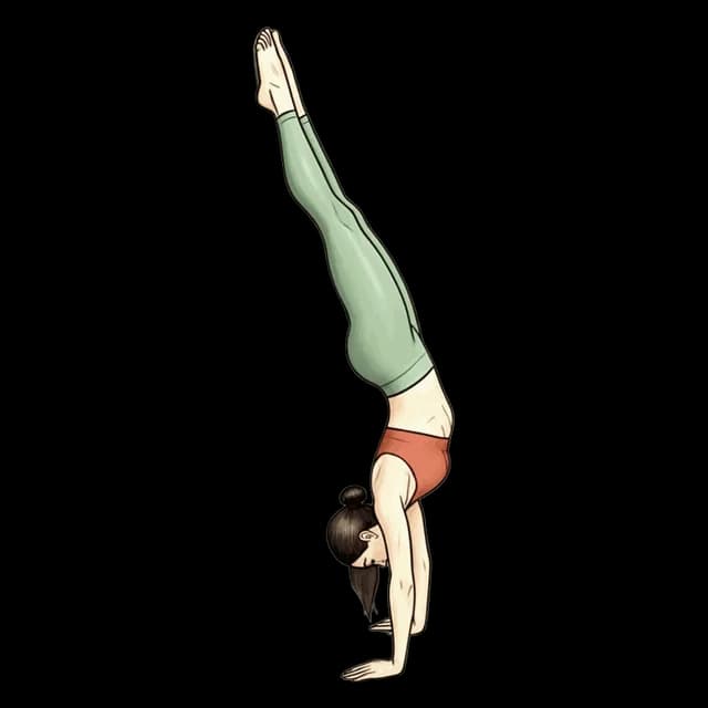 Wall Handstand illustration