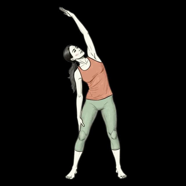 Wide Leg Side Bend illustration