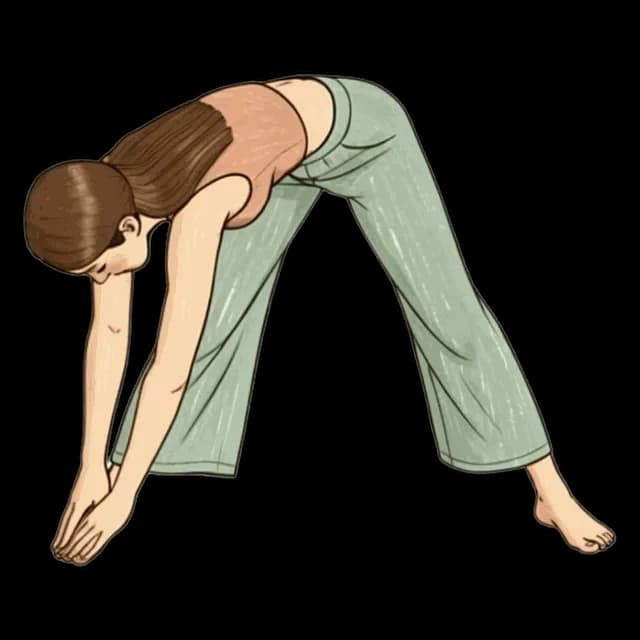 Wide Leg Toe Touches illustration